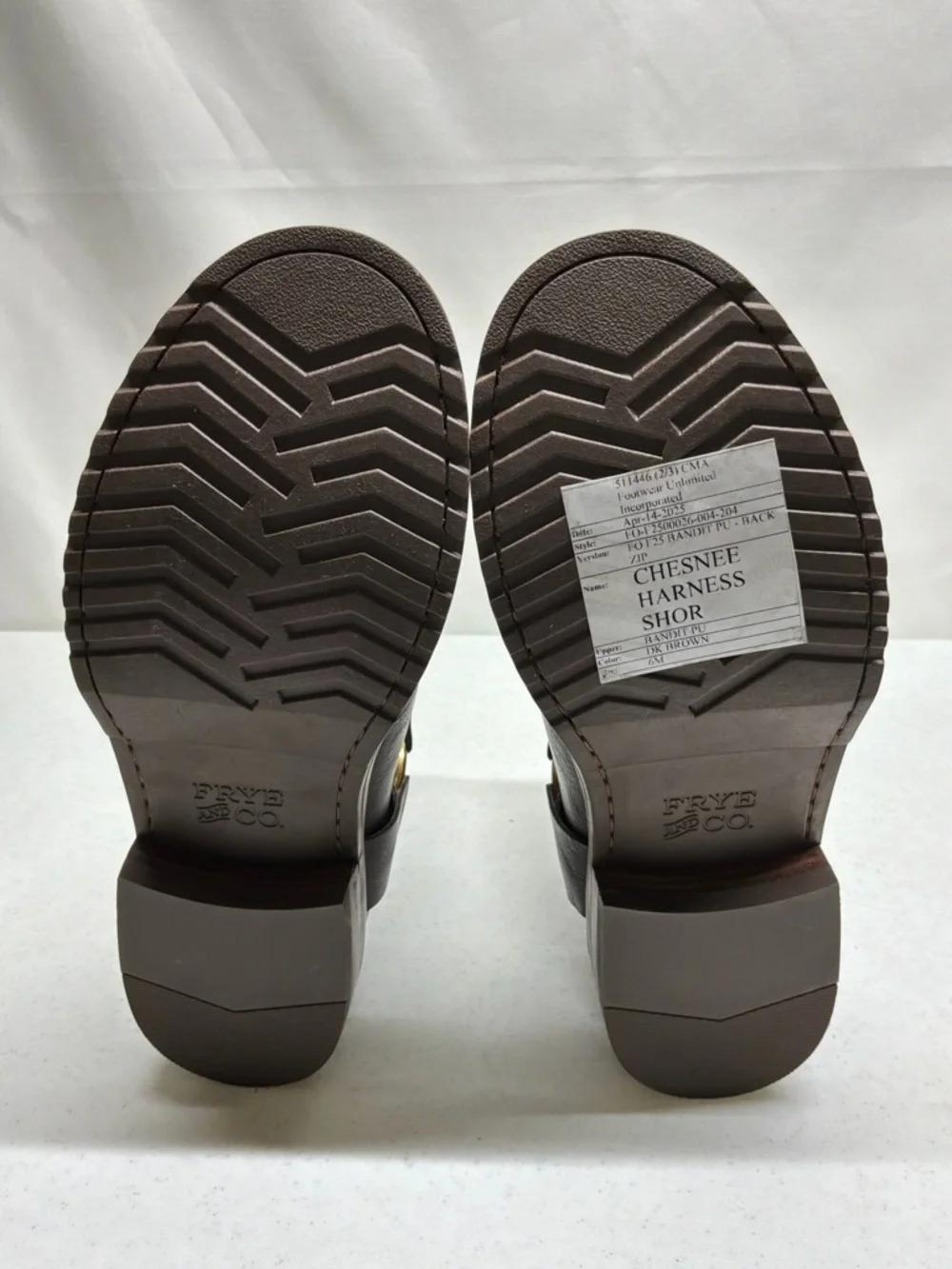 Frye And Co. Chesnee Harness Short Dark Brown Moto Women's Size 6M